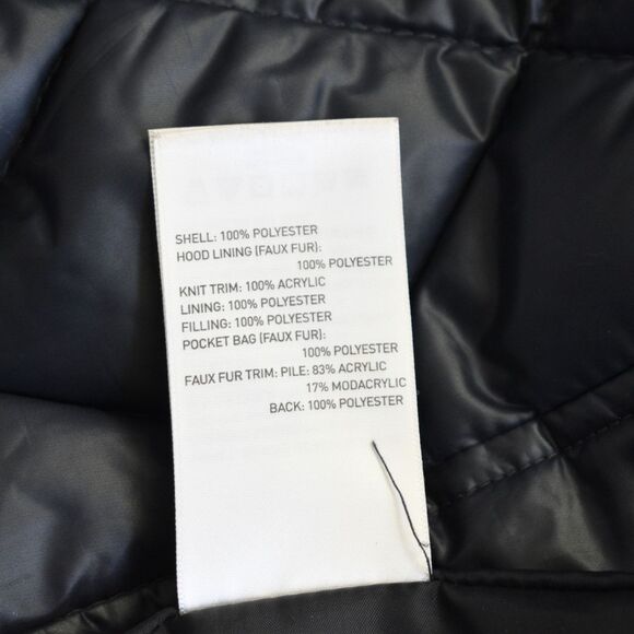 LAUNDRY BY DESIGN Women's Diamond Quilted Puffer Coat Navy Size S - Picture 7 of 9